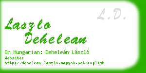laszlo dehelean business card